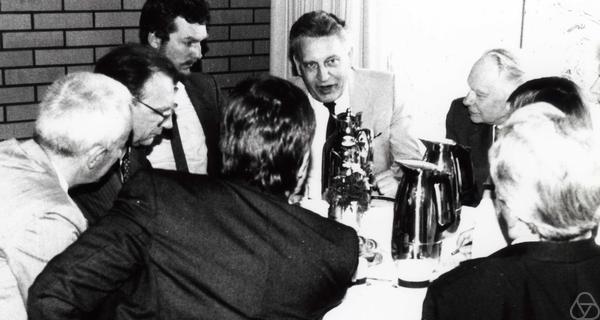 Albrecht Dold, unknown person, Heinz Kunle, Lothar Späth, Jürgen Nowak, Karl Peter Grotemeyer, Martin Barner