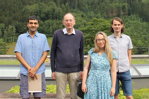 Bhargav Bhatt, Gerd Faltings, Ana Caraiani, Peter Scholze