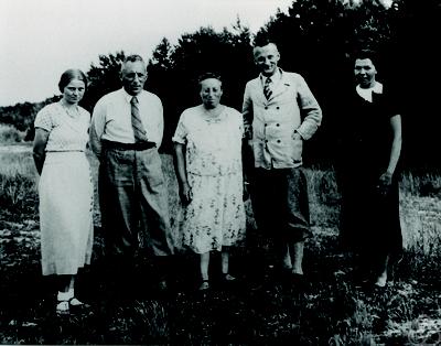 Lotte Heisig, Fritz Noether, Emmy Noether, Herbert Heisig, Regine Noether