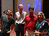 Artur Avila, Martin Hairer, Manjul Bhargava, Mira Bhargava