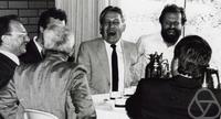 Albrecht Dold, unknown person, Lothar Späth, Jürgen Nowak, Karl Peter Grotemeyer, Manfred Knebusch